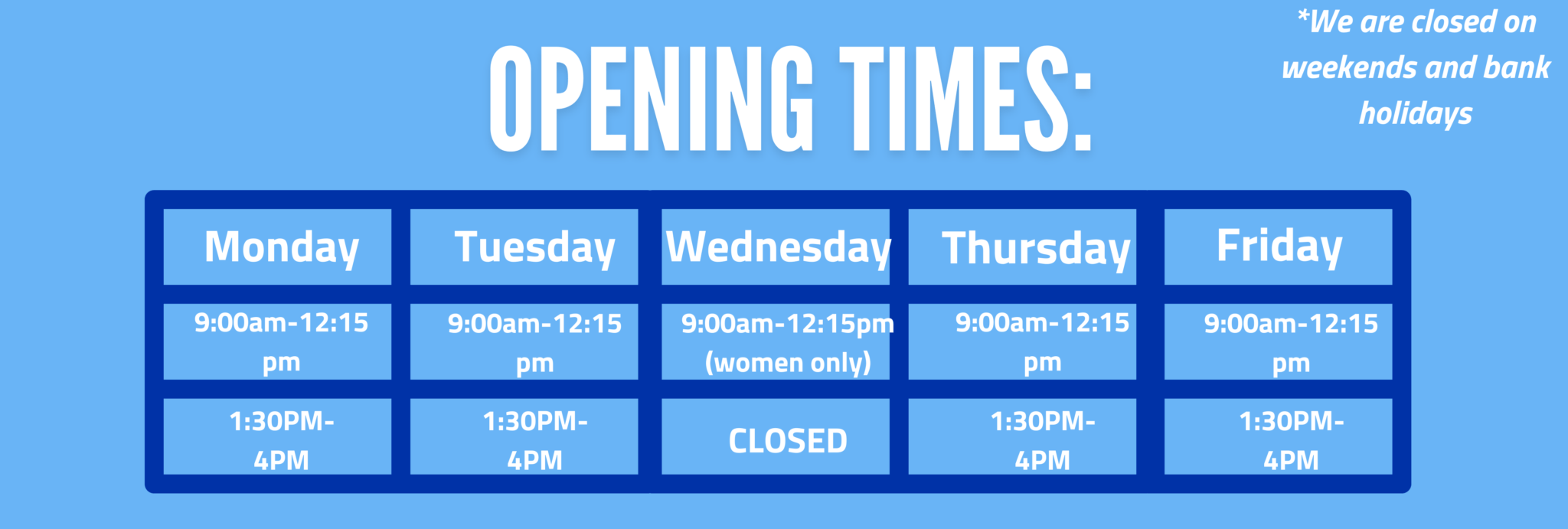 opening times The Connection at St Martin's