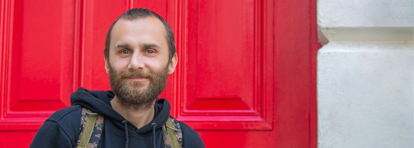 Sebastian looking at camera - The Connection