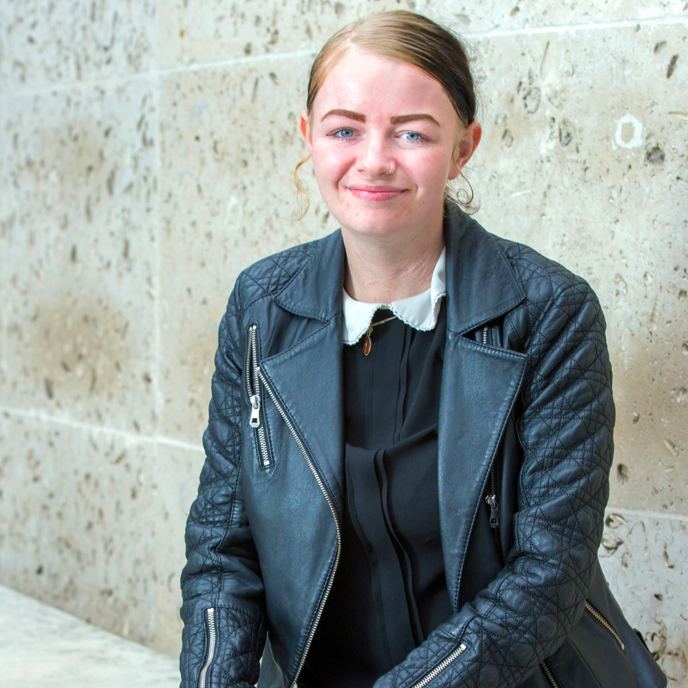 jade smiling at camera - women's homelessness