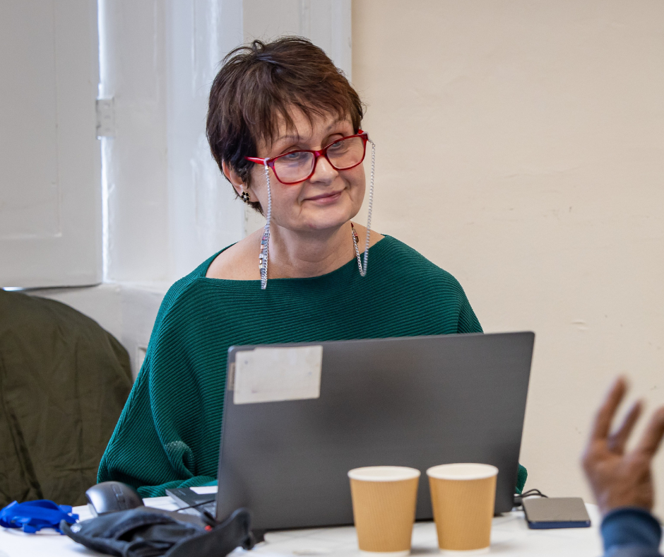 Listening to someone